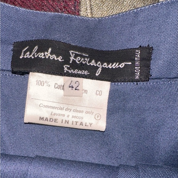 Salvatore Ferragamo Dark Blue A-Line Skirt - Picture 3 of 4